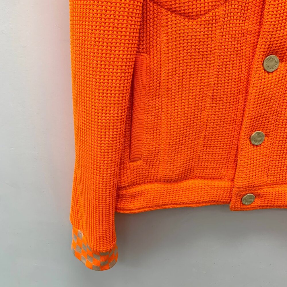 Louis Vuitton Orange Checkered Patchwork Jacket - image 4